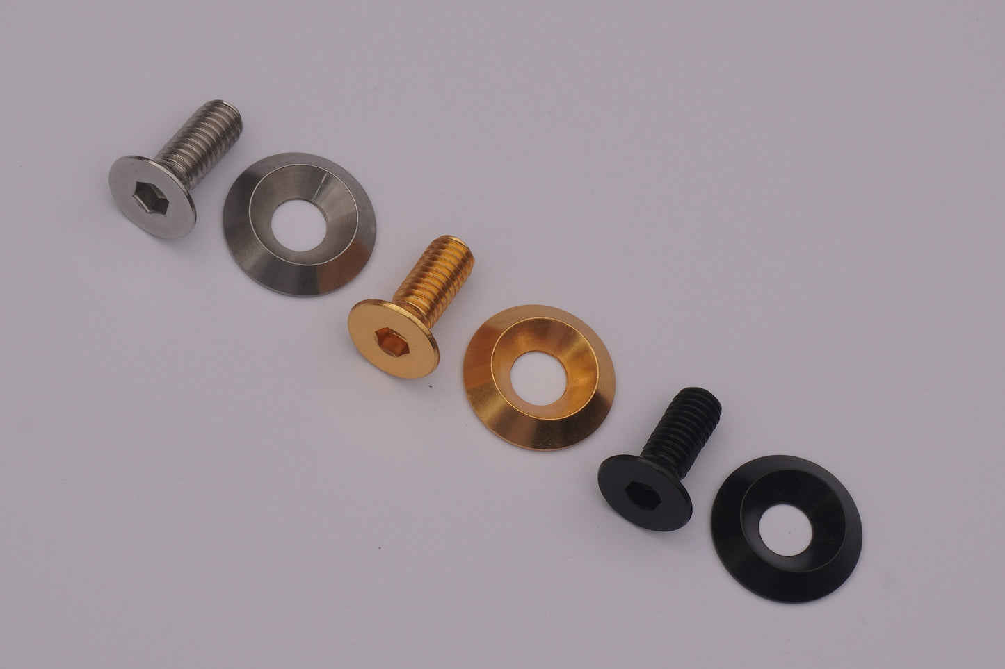 COUNTERSUNK BOLT AND WASHER M6 DRESS PACK