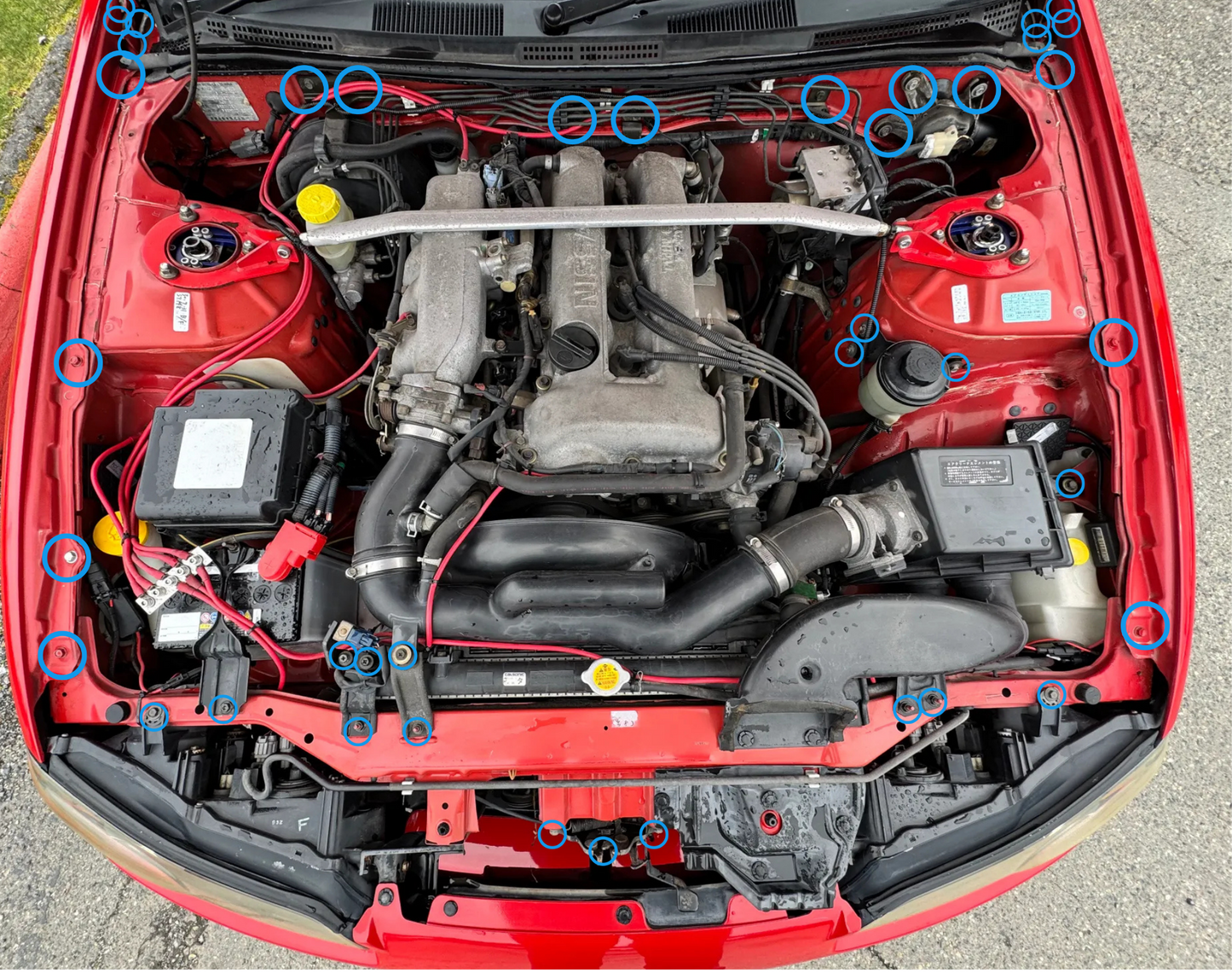 NISSAN S15 SILVIA ENGINE BAY DRESS KIT