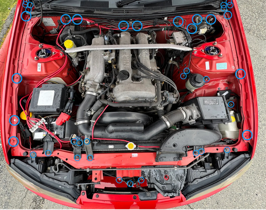 NISSAN S15 SILVIA ENGINE BAY DRESS KIT